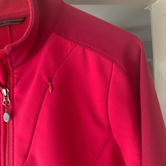 LL BEAN SKI COLD JACKET LINED LARGE RASPBERRY - Picture 1 of 13